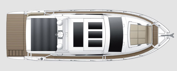 Sealine C430 Вид Сверху