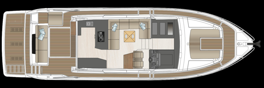 Sealine C530 Cubierta Principal