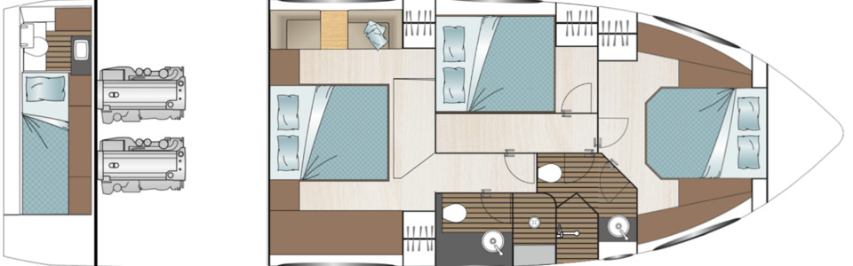 Sealine C530 Cubierta Inferior (Opcional 11)