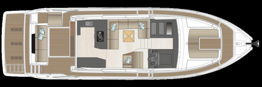 Sealine C530 Cubierta Principal (Opcional)