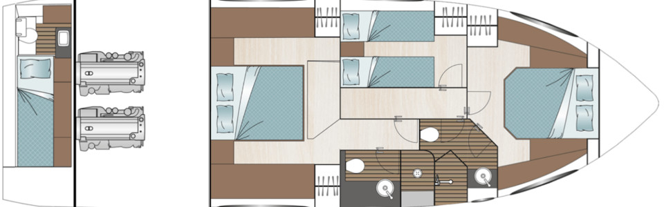 Sealine C530 Lower Deck (Optional 8)