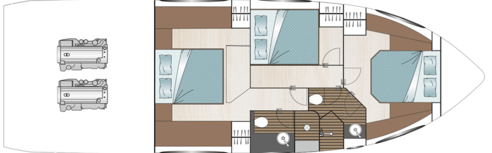 Sealine C530 Lower Deck (Optional 2)