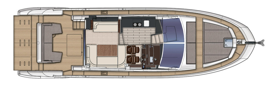 Azimut 50 Fly Galley Up Main Deck