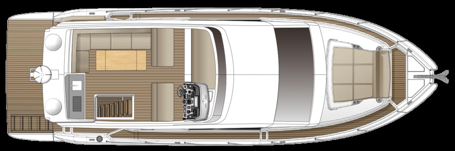 Sealine F430 Pont de Flybridge (Option)