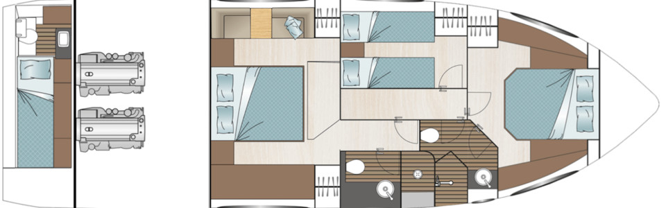 Sealine F530 Cubierta Inferior (Opcional 9)
