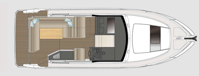 Sealine S330 Cubierta Principal