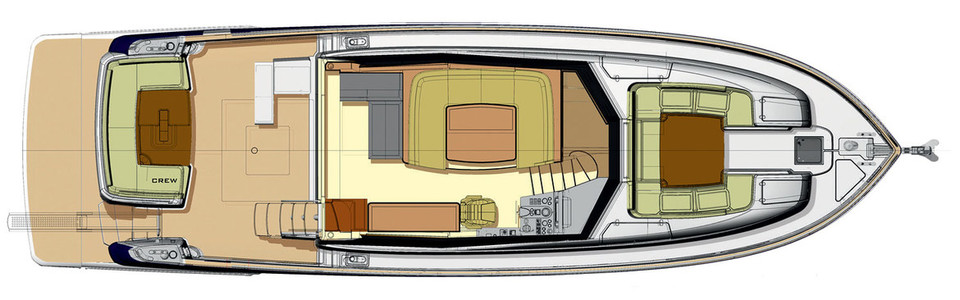 Azimut Magellano 53 Main Deck