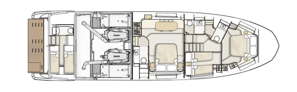 Azimut 60 Ponte Inferiore