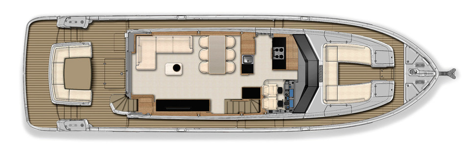 Azimut Magellano 66 Cubierta Principal
