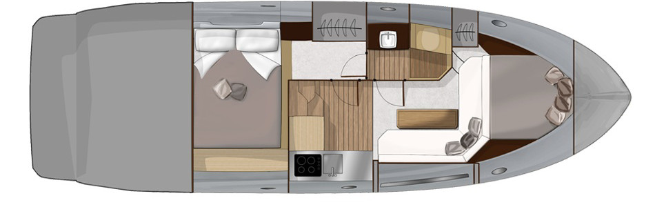 Sessa C 35 Sport Coupe Lower Deck