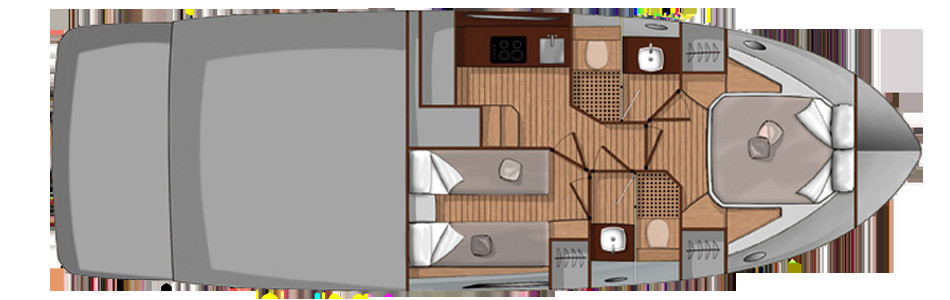 Sessa Fly 42 Unterdeck