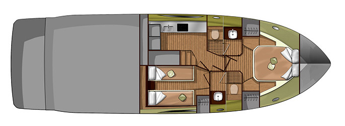 Sessa Fly 47 Lower Deck