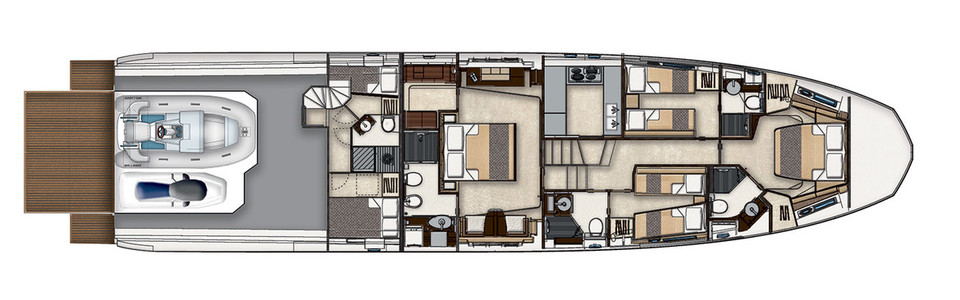 Azimut 77S Lower Deck 2