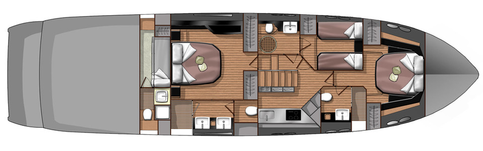 Sessa C 68 Lower Deck (Optional)