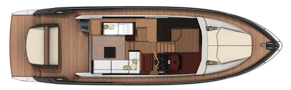 Sessa C 54 Sport Coupe Главная Палуба