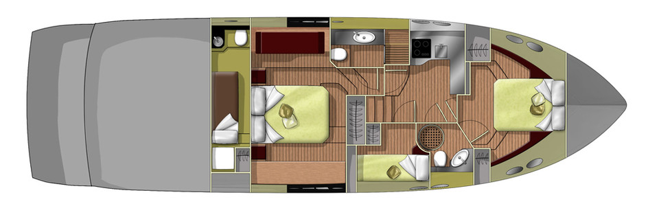 Sessa C 54 Sport Coupe Lower Deck