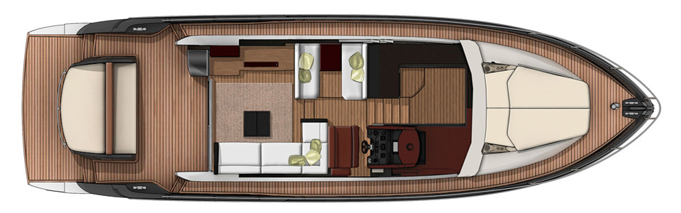 Sessa C 54 Sport Coupe Главная Палуба (Опционально)