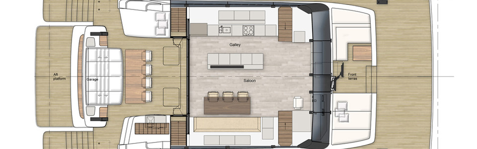 Sunreef 70 Power Главная Палуба (Опционально)
