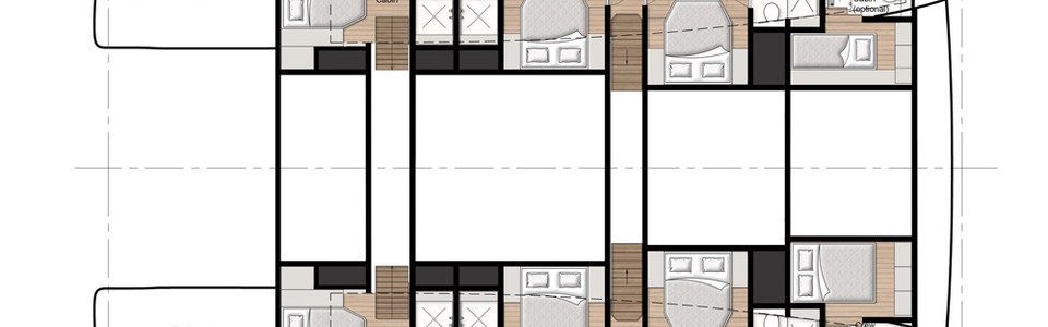 Sunreef 70 Power Нижняя Палуба (Опционально 2)
