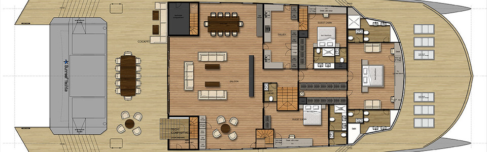 Sunreef 150 Power Главная Палуба