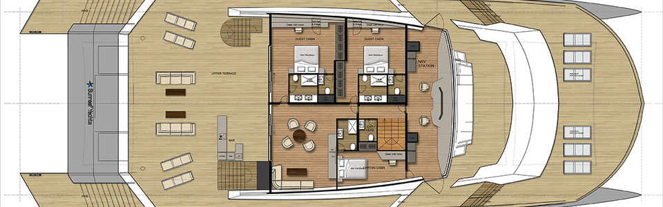 Sunreef 150 Power Верхняя Палуба