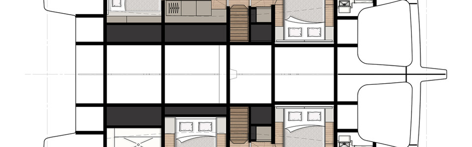 Sunreef 50 Нижняя Палуба (Опционально 6)