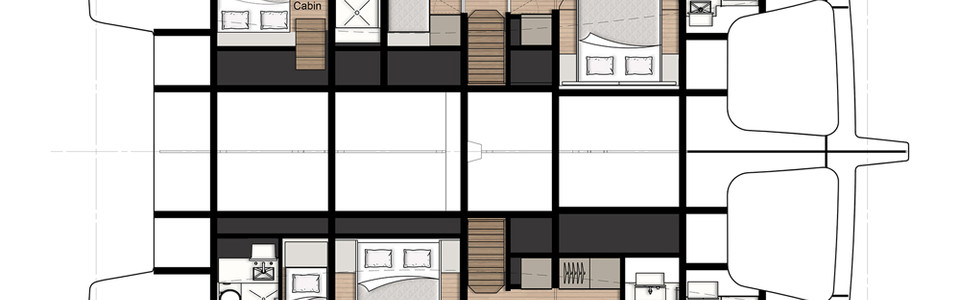 Sunreef 50 Нижняя Палуба (Опционально 2)