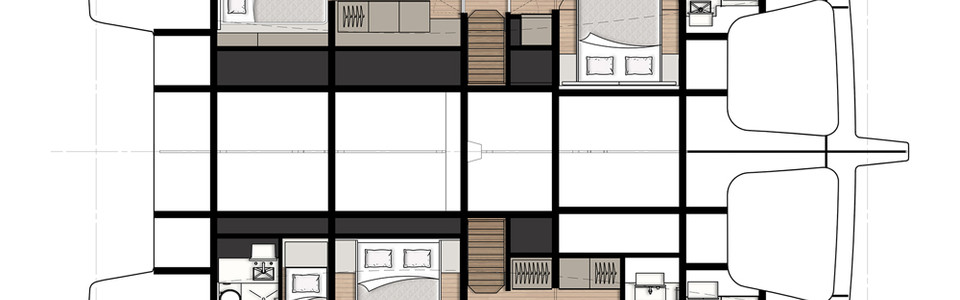Sunreef 50 Нижняя Палуба (Опционально 5)