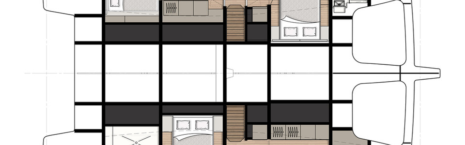 Sunreef 50 Нижняя Палуба (Опционально 4)