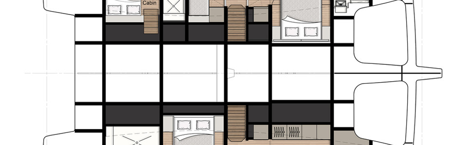 Sunreef 50 Нижняя Палуба (Опционально)