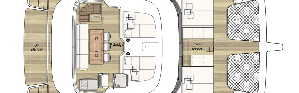 Sunreef 50 Флайбридж Палуба