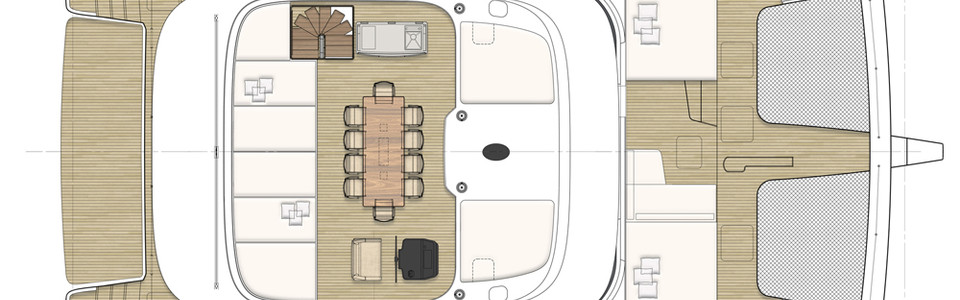 Sunreef 60 Флайбридж Палуба (Опционально)