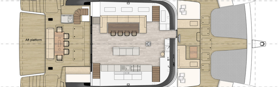 Sunreef 70 Главная Палуба (Опционально)