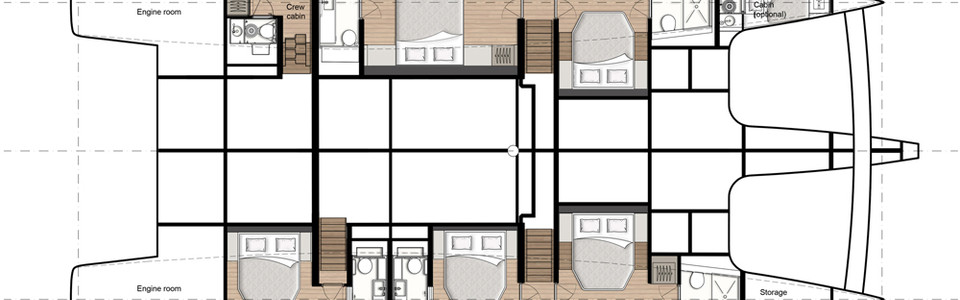 Sunreef 70 Нижняя Палуба (Опционально 3)