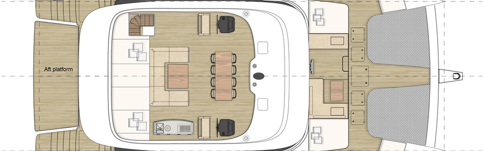 Sunreef 70 Флайбридж Палуба