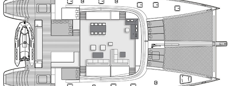 Sunreef 80 Carbon Line Главная Палуба (Опционально)