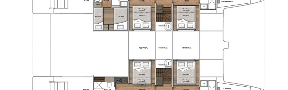 Sunreef 68 Supreme Power Lower Deck
