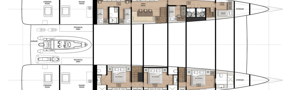 Sunreef 120 Power Ponte Inferiore