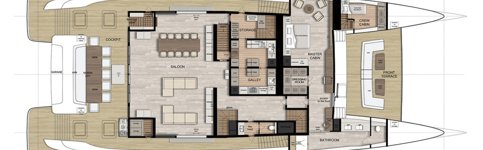 Sunreef 120 Power Cubierta Principal