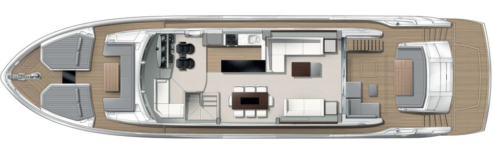 Sunseeker 76 Yacht Cubierta Principal