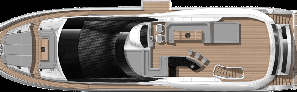 Sunseeker 86 Yacht Pont de Flybridge