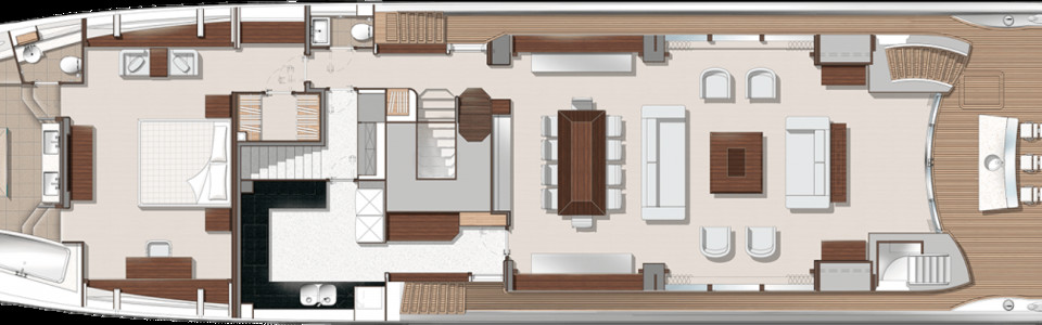 Sunseeker 116 Yacht Main Deck