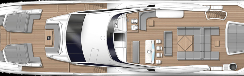 Sunseeker 116 Yacht Flybridge Deck