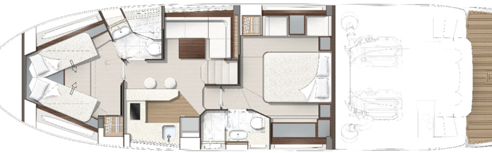 Sunseeker Predator 50 Unterdeck