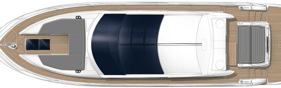 Sunseeker Predator 50 Вид Сверху