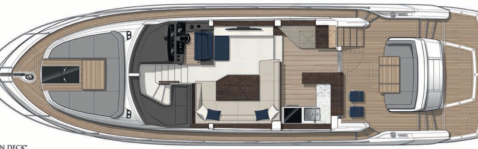 Sunseeker 55 Manhattan Hauptdeck