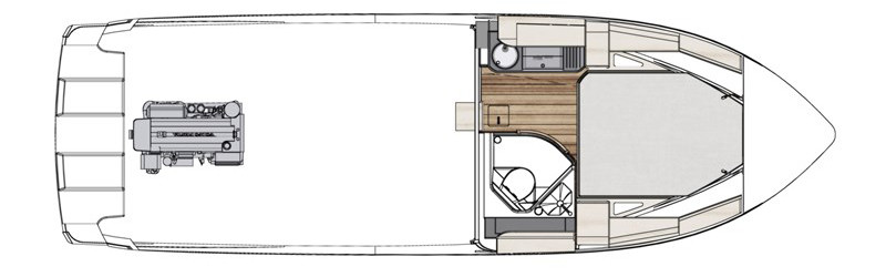Windy 31 Zonda Lower Deck