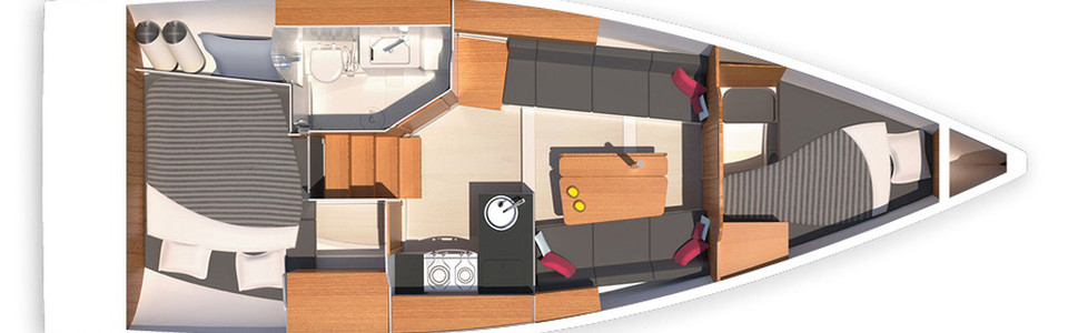 Hanse 315 Lower Deck (Optional 3)