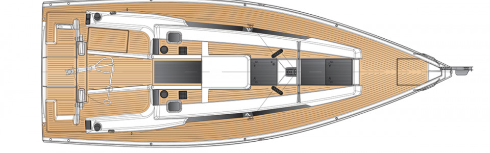 Hanse 315 Вид Сверху