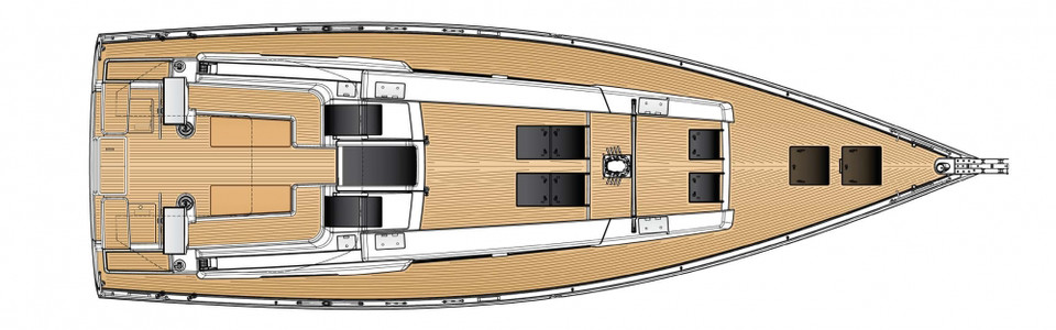 Hanse 548 Exterior Plan